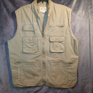 Banana Republic Khaki Utility Vest SIZE Xl